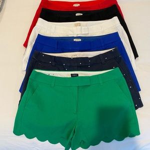 JCrew scalloped shorts
